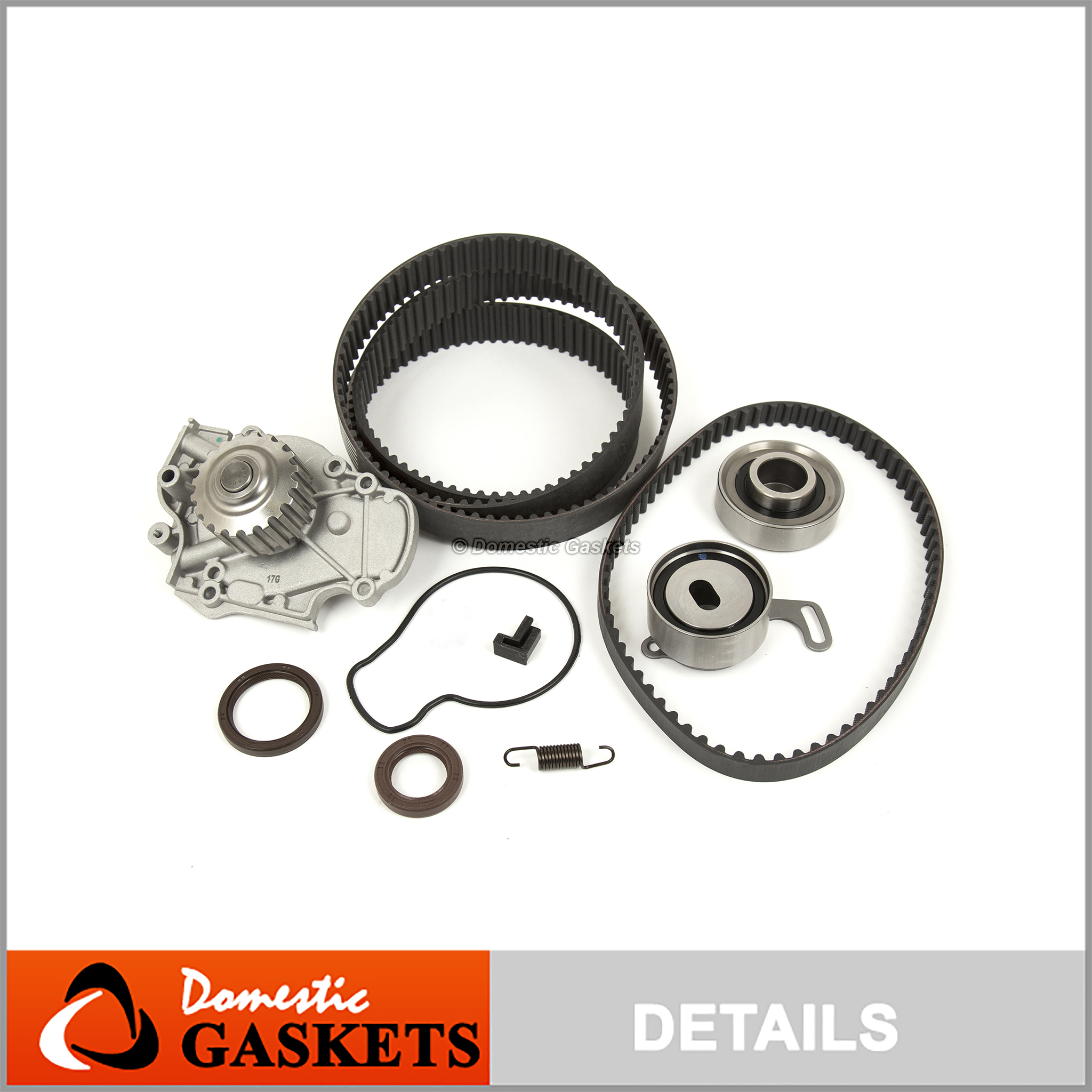 Timing Belt Water Pump Kit fits for 1990 1991 1992 1993 1994 1995 1996 1997 Honda Accord 1995-1997 Honda Odyssey 1996-1997 Isuzu Oasis 1992-1996 Honda Prelude 2.2L l4 GAS SOHC