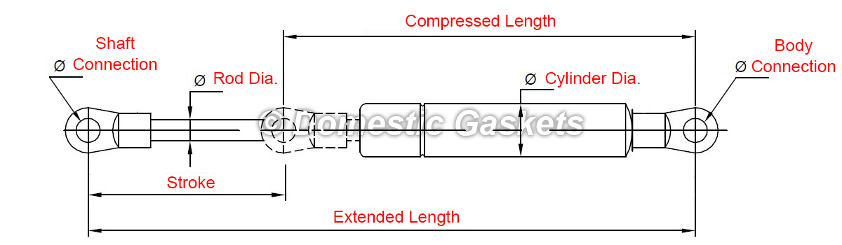 Lift Support Techincal Drawing